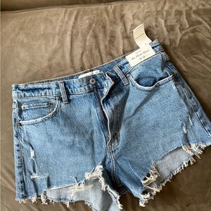 Abercrombie Women's Blue Denim Shorts